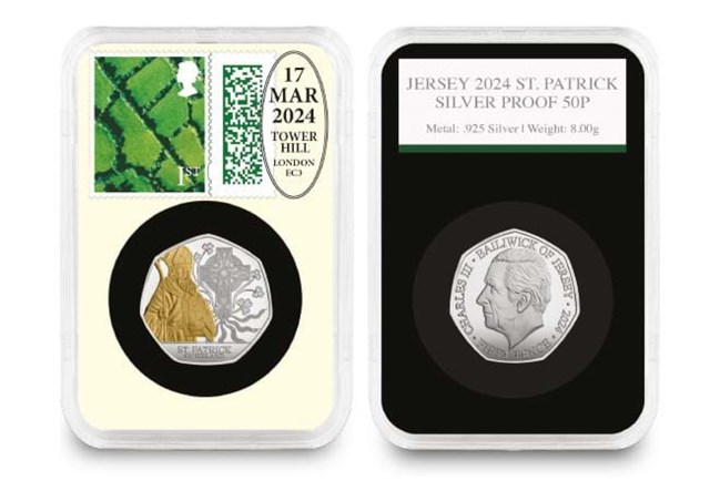 Dn Patron Saints Silver Proof 50P Postmarked Collection Product Images 3