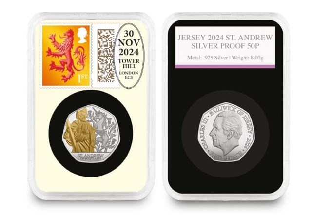 Dn Patron Saints Silver Proof 50P Postmarked Collection Product Images 4