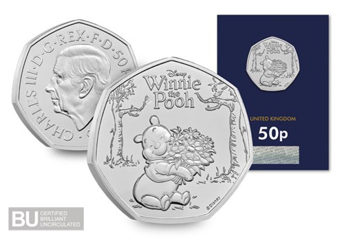 2026 UK Winnie The Pooh Kindness 50P Coin Range 3