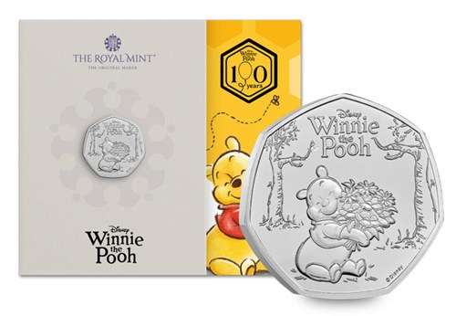 2026 UK Winnie The Pooh Kindness 50P Coin Range 6