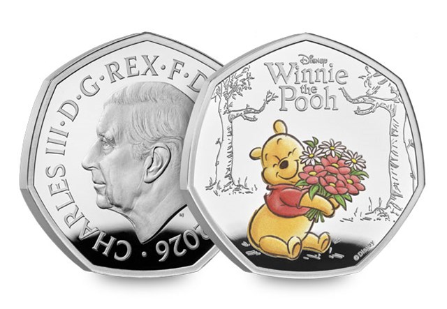 2026 UK Winnie The Pooh Kindness 50P Coin Range 7