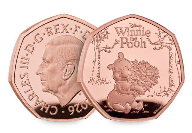 2026 UK Winnie The Pooh Kindness 50P Coin Range 11
