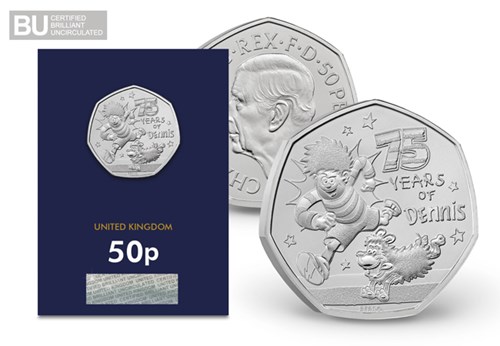 2026 UK Dennis The Menace 50P Images AT 13
