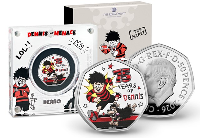 2026 UK Dennis The Menace 50P Images AT 27