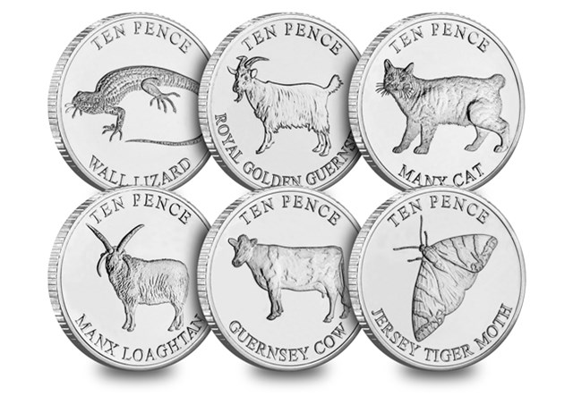 Island Wildlife 10Ps (Non Coloured) All Rev