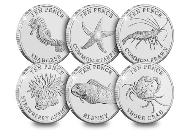 Rockpools 10Ps (Non Coloured) All Rev