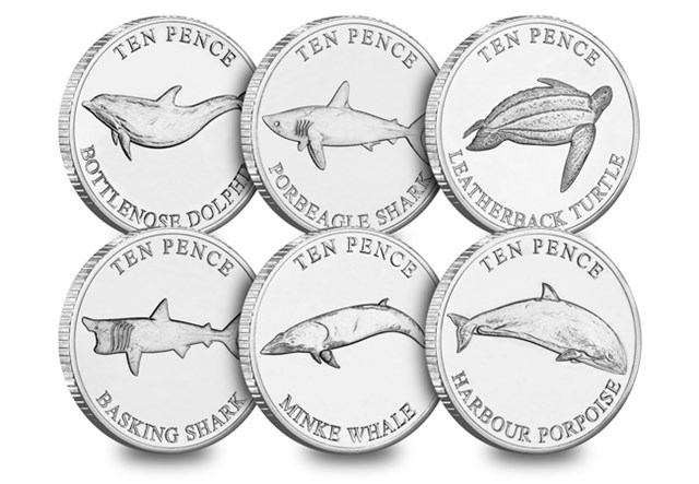 Sea Life 10Ps (Non Coloured) All Rev