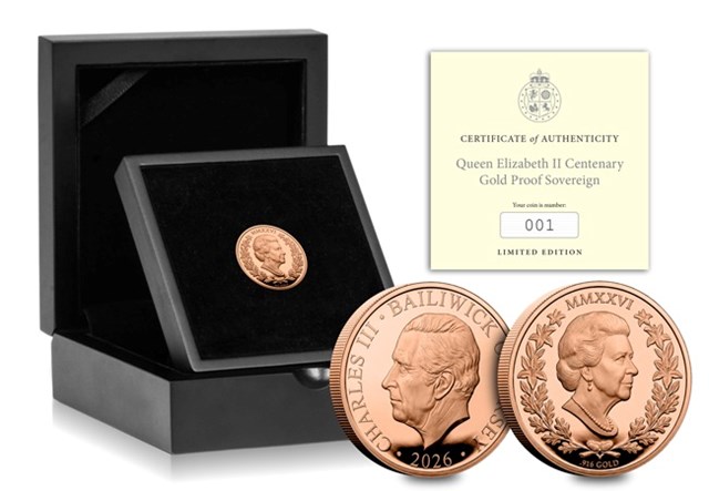 2026 QEII 100 Sovereign GOLD Single Box