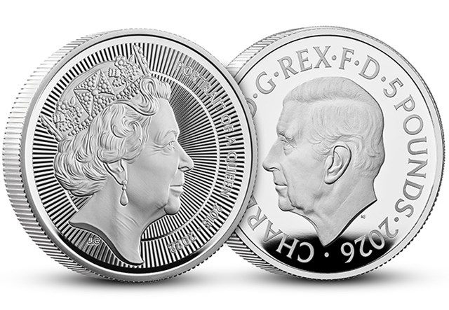 Portraits Of QEII JC Silver Piedfort Images JG 1