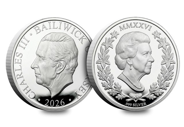 2026 QEII 100 Sovereign Silver OBV REV