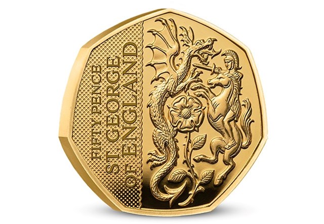 St George Gold Plated 50P REV Product