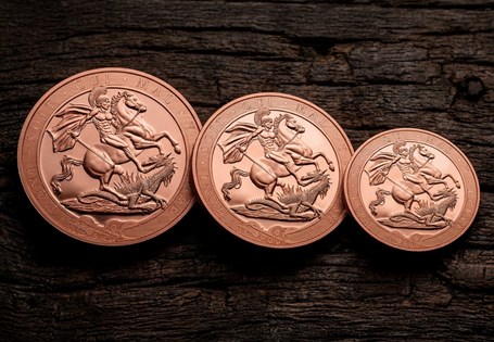 This three coin Sovereign set has been issued by the Falkland Islands in 2026. Just 75 worldwide.