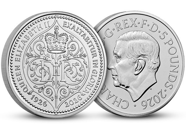 QEII 100 £5 Coin CBU Completer OBV REV JG 1