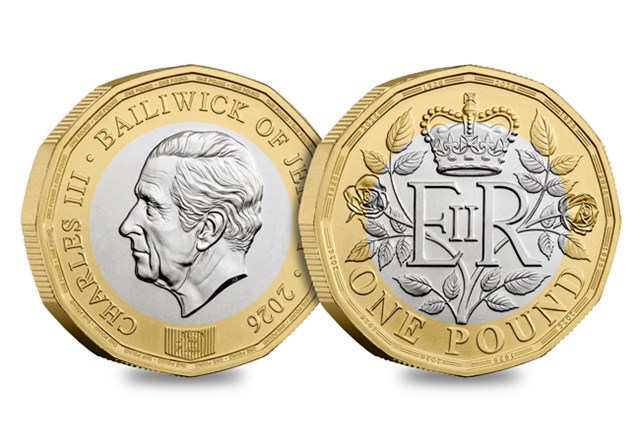 2025 QEII 100 BU £1 Obv Rev