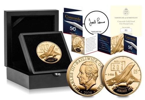 2026 Concorde Gold £5 Box