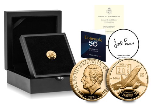 2026 Concorde Gold £5 1 10Th Box